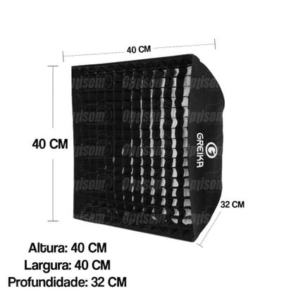 Imagem de Softbox Greika 40x40 Bowens Com Grid
