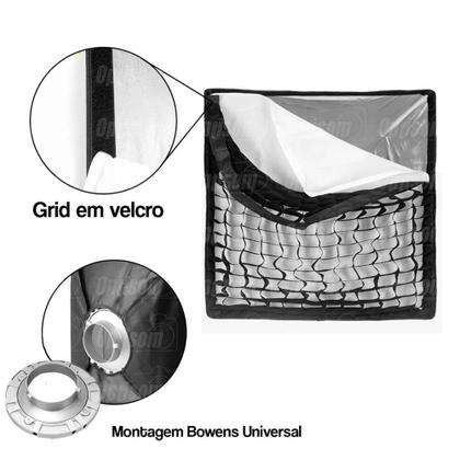 Imagem de Softbox Greika 40x40 Bowens Com Grid