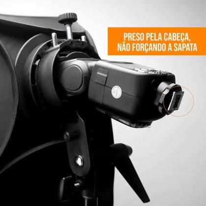 Imagem de Softbox Grid 60x60 Godox Com Tripé 2m Para Flash Speedlite V1 Ad200 Ml60