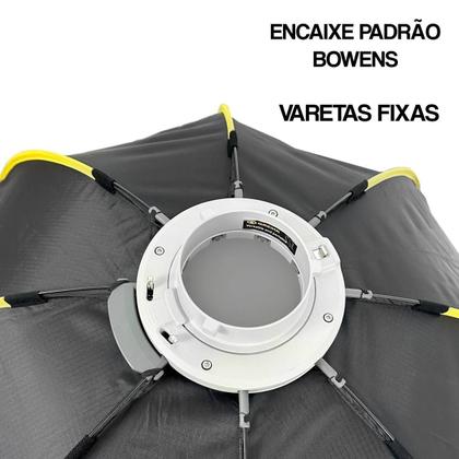 Imagem de Softbox Octa Com Grid Greika 65cm Dobrável Encaixe Bowens