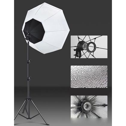 Imagem de Softbox Octagonal 70cm Luz Contínua + Lâmp 85W + Tripé