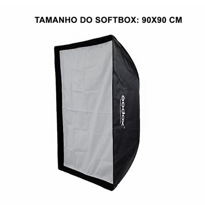 Imagem de Softbox SB-FW 90x90 para Flash Bowens Godox com Grid SB-FW9090