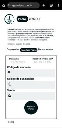 Imagem de Software Gerenciamento Ponto/aplicativo Ponto/ponto Web 30F