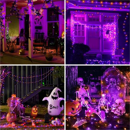 Imagem de Solar Halloween String Lights btfarm 320LED 40m, pacote com 4