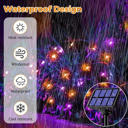 Imagem de Solar Halloween String Lights btfarm 320LED 40m, pacote com 4