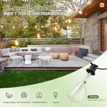 Imagem de Solar String Lights Addon 16m Waterproof 24+2 LED Remote