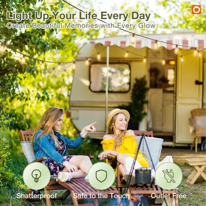 Imagem de Solar String Lights Addon 16m Waterproof 24+2 LED Remote