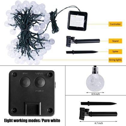 Imagem de Solar String Lights Brightown 60 LED 10,9 m Crystal Globe
