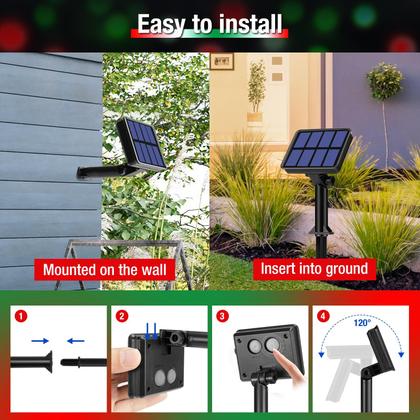 Imagem de Solar String Lights btfarm 160LED 20m à prova d'água 8 modos