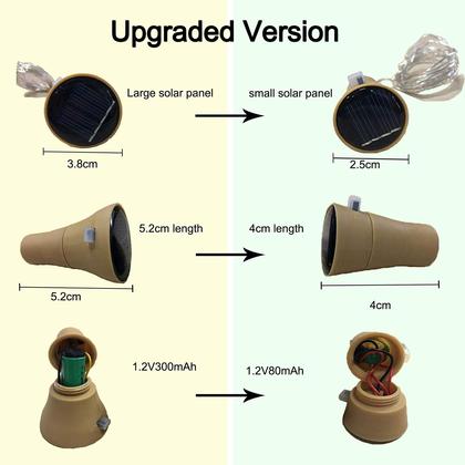 Imagem de Solar String Lights Decorman, pacote com 10, 20 LED, 2 m, à prova d'água