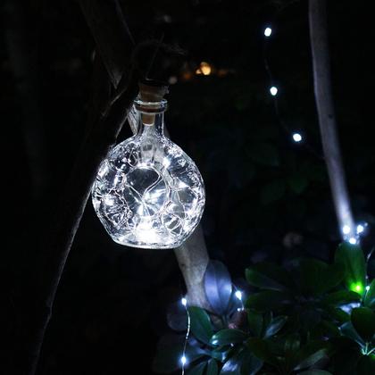 Imagem de Solar String Lights Decorman, pacote com 10, 20 LED, 2 m, à prova d'água