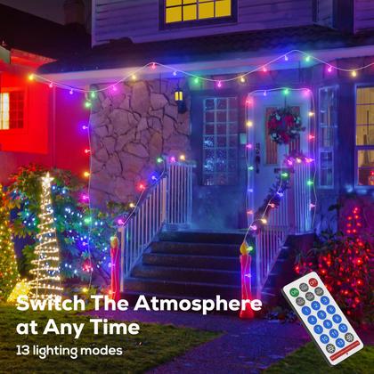 Imagem de Solar String Lights Goodea.fun 17m 100LED com controle remoto