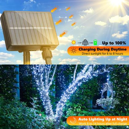 Imagem de Solar String Lights Joomer 32m 300 LED 8 modos à prova d'água