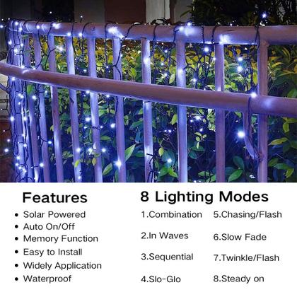Imagem de Solar String Lights Joomer 32m 300 LED 8 modos à prova d'água