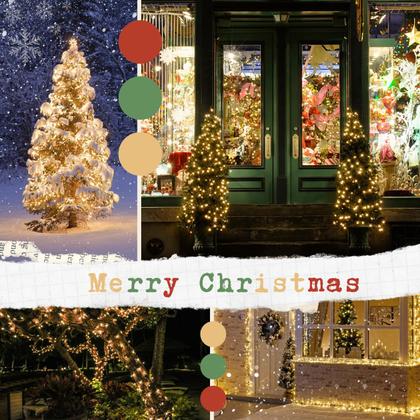 Imagem de Solar String Lights KAQ 2PK 200LED 20m, branco quente, 8 modos