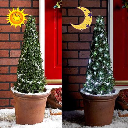 Imagem de Solar String Lights kemooie, 2 pacotes, 200 LED, 20 m, à prova d'água