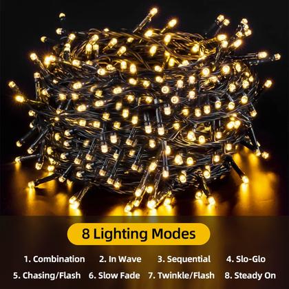 Imagem de Solar String Lights L LAMPOP, pacote com 2, 100 LED, 10 m, branco quente