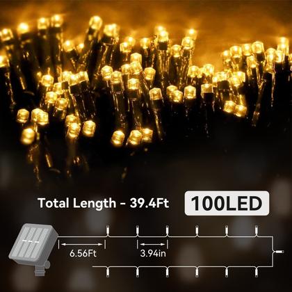 Imagem de Solar String Lights L LAMPOP, pacote com 2, 100 LED, 10 m, branco quente