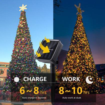 Imagem de Solar String Lights L LAMPOP, pacote com 2, 100 LED, 10 m, branco quente