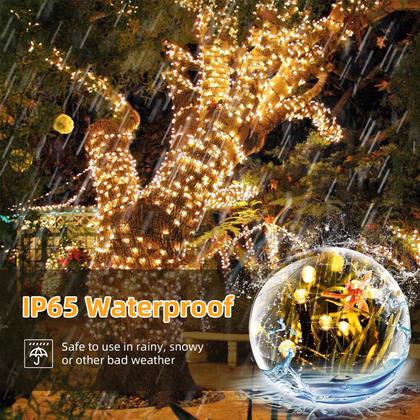 Imagem de Solar String Lights L LAMPOP, pacote com 2, 100 LED, 10 m, branco quente