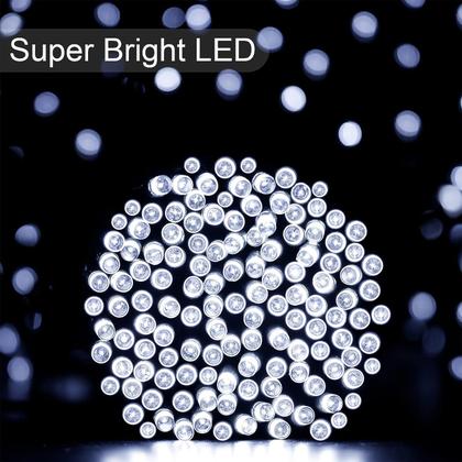 Imagem de Solar String Lights LALAPAO, pacote com 2, 44 m, 400 LED, à prova d'água