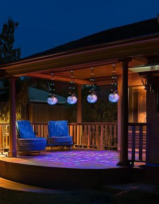 Imagem de Solar String Lights PARTPHONER, pacote com 6 unidades, impermeáveis, multicoloridas