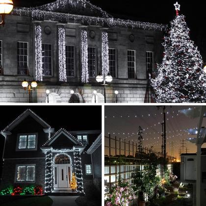 Imagem de Solar String Lights SANJICHA, pacote com 4, 39 pés, 400 LED, à prova d'água