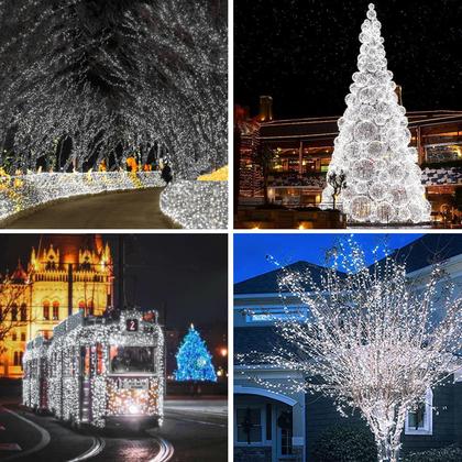 Imagem de Solar String Lights SANJICHA, pacote com 4, 39 pés, 400 LED, à prova d'água