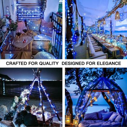 Imagem de Solar String Lights suddus 20m Blue, pacote com 2 unidades, 100 LED