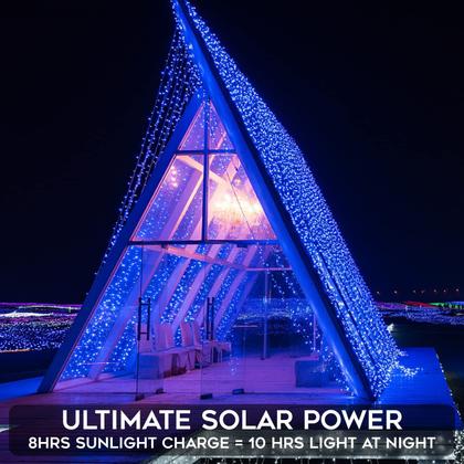 Imagem de Solar String Lights suddus 20m Blue, pacote com 2 unidades, 100 LED