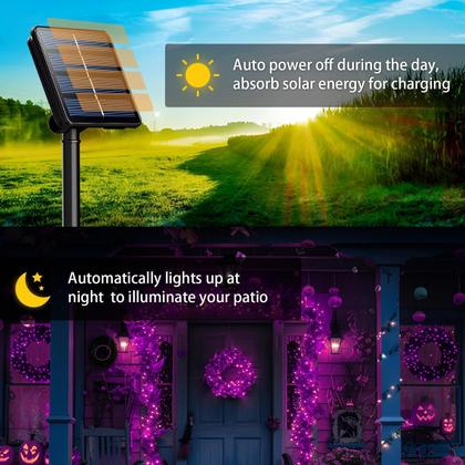 Imagem de Solar String Lights SyouHome 600 LED 72m Halloween, pacote com 6
