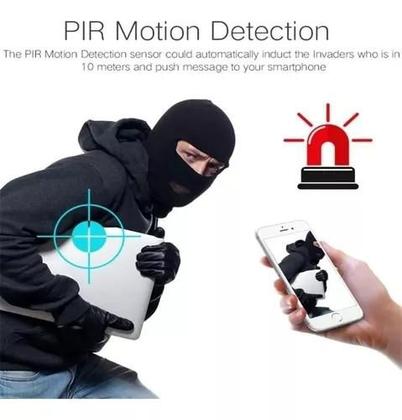 Imagem de Solar Wifi Câmera Externa Vigilância Resiste Sol Chuva Ip66