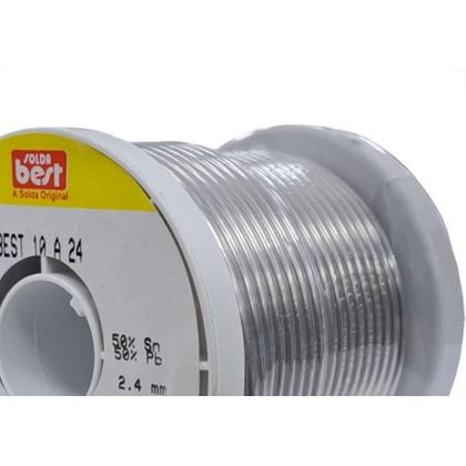 Imagem de Solda Best Carretel 2,4Mm 10 A 24 - 500Gr. Amarela 153224