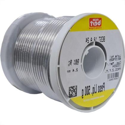 Imagem de Solda Best Carretel 2,4Mm 10 A 24 - 500Gr. Amarela 153224