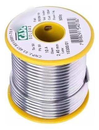 Imagem de Solda Fio Tubo Cobre 50x50 500g Cast Soldas