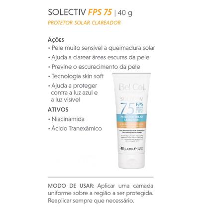 Imagem de Solectiv FPS 75 Protetor Solar Clareador Bel Col 40G