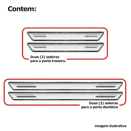 Imagem de Soleira Platinum Nissan Livina 2009 A 2014 Prata