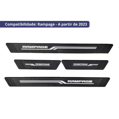 Imagem de Soleira Preta 4 Portas Rampage 2023 em Diante 4P Grid - S8520AC-PTO-I