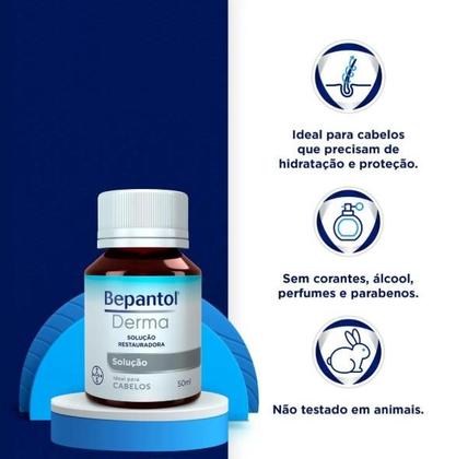 Imagem de Solução Capilar Líquida Restauradora Bepantol Derma 50ml