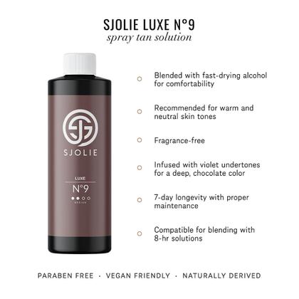 Imagem de Solução de bronzeamento sem sol SJOLIE Violet Luxe 9 Medium 240mL