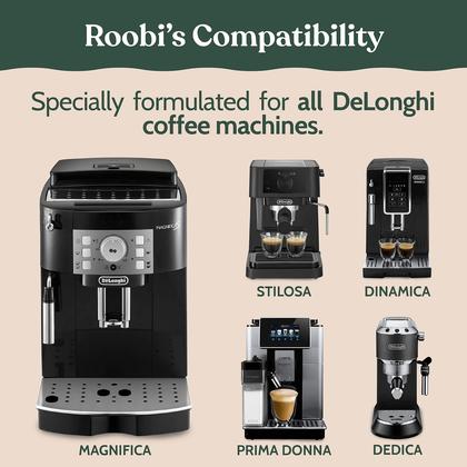 Solução Descalcificante para Cafeteira Roobi e DeLonghi Imagem de Solução Descalcificante para Cafeteira Roobi e DeLonghi