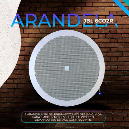 Imagem de Som Ambiente Jbl 8 Arandelas Teto Gesso Embutir Lojas Academia + Receiver Bluetooth Usb