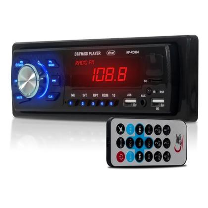 Imagem de Som Automotivo Auto Radio Bluetooth Universal Carro Usb e Mp3 Knup KP-RO904
