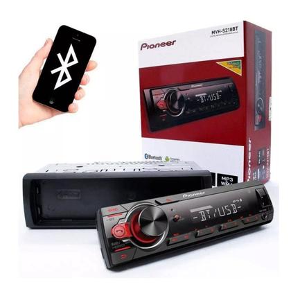 Imagem de Som Automotivo Pioneer Original Mvh S218bt Com Usb Bluetooth E Radio Novo Lacrado