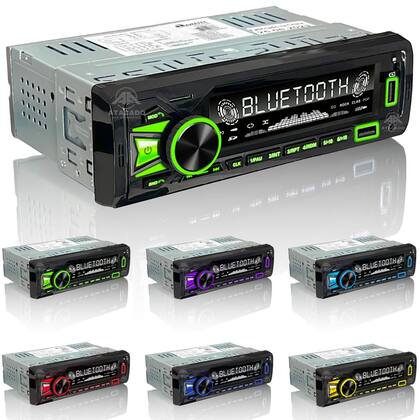 Imagem de Som Automotivo Radio De Carro Potente Música MP33 pendrive cartão SD 4x65w Melhor Que Paine