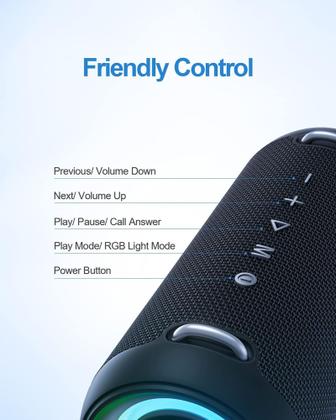 Imagem de Som Bluetooth Mifa A90 Ultra potente a prova dagua LED e driver duplo.