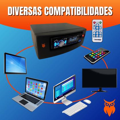 Imagem de som receiver para caixas de som ambiente ou caixas de som passivas