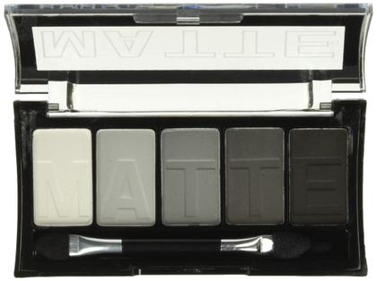Imagem de Sombra de olhos L.A. COLORS, 5 cores, renda preta fosca, 2,3 ml