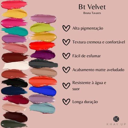 Imagem de Sombra e Primer - Bruna Tavares - Bt Velvet 2x1 - 6ml