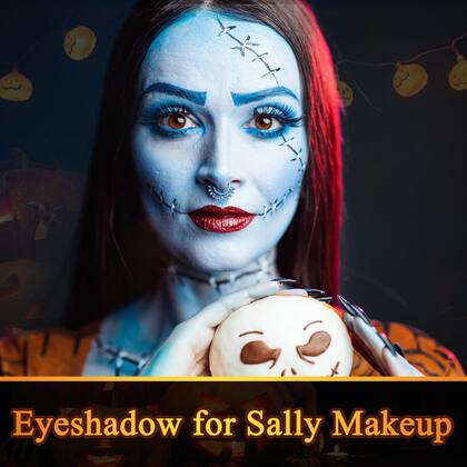 Imagem de Sombra MEICOLY Azul Claro Individual com Espelho Vegan Matte
